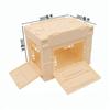 Caja plegable de plástico estilo japonés de 20 litros con doble puerta lateral, pequeña caja de almacenamiento para el hogar y camping al aire libre.