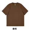 Camiseta de manga corta retro de algodón 100% pesada de 260g, corte holgado, hombros caídos, moderna, lavada y desgastada, venta al por mayor