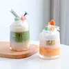 Uma Variedade de Copos de Vidro Transparentes Criativos para Velas de Aromaterapia Sem Fogo, Copo de Vidro para Velas de Aromaterapia DIY, Castiçal