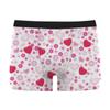 Ropa interior masculina para San Valentín, comercio exterior transfronterizo, Amazon, impresión 3D, sexy, cómoda, delgada, elástica, bóxer