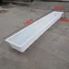 Comedero Cuadrado de Plástico y Caucho para Ovejas y Ganado, Bebedero para Ganado, Comedero para Comer y Beber Agua para Ovejas con Bebedero