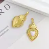 Pingente de Coração Estilo Barroco, Acessório para Joias DIY de Design Exclusivo, Joia de Esmalte de Coração para Halloween