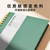 Cuaderno de Espiral Personalizado Transfronterizo con Tapa de Cuero, Sencillo y Elegante, Cuaderno Diario Universitario Engrosado con Correa de PU