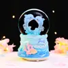 Nova Princesa dirigindo para o castelo de princesa dos sonhos caixa de música de desenho animado bola de cristal bola de água criativa enfeites de decoração de mesa