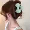 Pinza para el pelo de verano estilo ins con bloques de color para mujer, pasador lindo de lunares japoneses para niña, pinza de tiburón grande para recogidos.