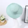 Bolsa de balde tecida à mão, bolsa transversal de palha para praia, conjunto de chapéu de sol de palha de verão para crianças com franja ondulada