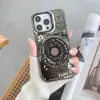 Tornamesas Rosa de Celebridad de Internet Cachorro Color IMD Plateado Funda para Teléfono Venta al por Mayor Adecuado para iPhone 17 Plus Funda Amigable con la Piel Anti-Caídas