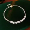 Pulsera de Cadena de Punto de Cruz con Perla de Circonita, Lujo Ligero, Gama Alta, Pulsera Versátil, Moda Retro Francesa, Joyería Simple para Mujeres
