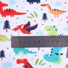 Capa para bolsa de roupas de algodão estampado, malha de algodão classe A para bebês, 300 peças, estampado, dupla face