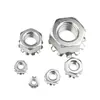 Tuerca Hexagonal de Acero Inoxidable 304 Tuerca Tipo K con Dientes Múltiples Dentada Tuerca en Forma de K Tapa de Tornillo de Bloqueo M3/M4/M5/M6