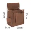 Bolsa de Cintura para Marcenaria Homens Cinto de Ferramentas para Obra Bolsa de Couro Bolsa para Pregos Resistente ao Desgaste Camada Dupla Armazenamento de Ferramentas Bolsa de Classificação