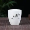 Conjunto de xícaras de cerâmica para baijiu, copo de licor, xícara de vinho pequena, xícara de vinho criativa, xícara de cerâmica para um gole, oferendas, adoração
