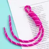Nuevo Llavero de Cuerda Trenzada de Colores Estilo Ins de Moda DIY Cuerda Nudada Cuerda Trenzada Accesorio Creativo de Moda para Bolso