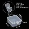Caja de Almacenamiento para Cuentas, Caja de Herramientas con Tapa, Caja Compartimentada, Caja de Plástico para Uñas Postizas y Nail Art, Caja Transparente con Divisores para Accesorios de Ferretería