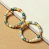 Pulsera rosario de raíz de Bodhi con nudos de bambú y tesoros múltiples, fábrica de joyería Wenwan al por mayor, pulsera decorativa de estilo simple para hombres y mujeres