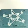 Estrela de cinco pontas transparente tridimensional de tamanho grande para topo de árvore de Natal, pingente de Natal, acessórios de decoração de feriado, atacado