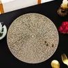 Jogo Americano de PVC para Casa, Jogo de Mesa de Luxo Leve, Porta-Copos, Impermeável, Espessado, Base para Tigela, Jogo Americano Redondo Isolante Nórdico