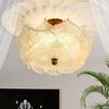 Lámpara de Techo para Dormitorio de Cristal con Forma de Pétalo Francés Lujo Accesible Estilo Retro Mid-Century Nuevo 2025 Lámpara de Techo para Dormitorio Principal