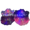 En stock corona rosa infantil Sombrero de vaquero con borlas Sombrero para fiesta de cumpleaños de Carnaval Sombrero de vaquero occidental de fieltro luminoso