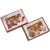 Caja de Regalo de Dulces de Navidad Copo de Nieve Turrón Galleta Embalaje de Regalo Caja de Regalo Caja Vacía Bolsita de Souvenir