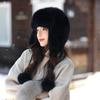 Invierno Nuevo Gorro Lei Feng con forro polar Engrosado para Exteriores a Prueba de Frío Gorro para Niños Sensación Avanzada Felpa Cálido Protección para las Orejas