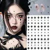 Pegatinas Faciales de Halloween, Pegatinas de Tatuaje para Niños, Maquillaje de Dibujos Animados para Niños, Cicatrices Falsas, Accesorios de Maquillaje de Broma, Pegatinas