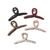 Grampo de Cabelo de Silicone com Acabamento Premium para Penteados, Presilha de Cabelo Leve de Borracha Macia Cor Sólida Estilo Tubarão, Acessório de Cabelo Simples com Textura de Borracha