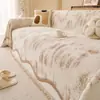 Funda de sofá de estilo fresco y sencillo, adecuada para todas las estaciones, hecha de chenilla, una sola pieza para cobertura total, específicamente para sofás de sala de estar, anti-arañazos de gato