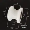 Roda de Polia com Rolamento de Nylon em U Roda de Trilho Guia de Cabo de Aço Roda de Polia de Nylon Rolo Ranhurado Roda de Plástico Roda Guia