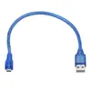 Cable de impresión USB 2.0 azul transparente de Am a Bm, totalmente de cobre, cuadrado, de alta velocidad, línea de datos de impresora USB de 1,5 m A/B