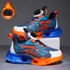 Zapatos para Niños con Forro de Felpa, Segunda Capa de Algodón, Otoño/Invierno 2026, Superficie de Cuero, Zapatos Deportivos para Niños, Hebilla Giratoria, Niños Medianos y Grandes, Zapatos para Correr para Niños