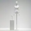Maniquí de Vestido de Novia para Mujer de Medio Cuerpo Soporte de Exhibición en Ventana Cuerpo Humano Falso Maniquí Negro de Cuerpo Completo para Exhibición de Vestidos