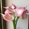 Flor de Calla Artificial Mini PU Transfronteiriça Atacado Decoração de Casamento Toque Artificial Buquê de Noiva Flor Falsa