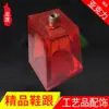 Fábrica de zapatos Dongguan sandalias primavera y verano marca PC plástico acrílico cristal epoxi tacón transparente accesorios
