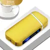 Encendedor de Doble Arco Sensible al Tacto Recargable por USB Metálico Portátil Publicidad Láser Regalo Encendedor Recargable Nuevo