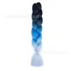 Fibra química de tres colores, cuatro colores, cinco colores, degradado, seda de alta temperatura, trenza grande, trenza jumbo, trenza burbuja, material para trenzas de cabello