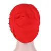 Europa e Estados Unidos AliExpress novo tecido elástico cruz na testa capuz da Índia cap de grama com contas chapéu de quimioterapia pronta entrega