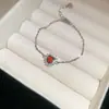 Pulsera con Colgante de Corazón de Nácar de Doble Capa, Moderna y Elegante, Sencilla y Versátil, Joyería Exquisita de Nicho de Lujo Ligero al por Mayor