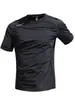 Camiseta de Manga Corta para Hombre, Ropa de Verano Delgada de Secado Rápido, Top Deportivo de Manga Corta, Nueva Camiseta Deportiva Casual de Media Manga para Hombre