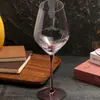 Taza de Color con Chorro Angulado, Copa de Vino Tinto Borgoña Burdeos Simple y Elegante, Copa de Champaña de Lujo Accesible para el Hogar, Personalizable por Lote