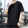Fabricante Atacado Plataforma Transfronteiriça Verão Masculino Tamanho Europeu Tamanho Grande Camiseta Casual Esportes Manga Curta Trbottomyy Base