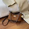 Bolso de cadena de moda 2026 Otoño nueva llegada nicho estilo coreano un solo hombro bandolera alto valor estético moderno elegante bolso cuadrado