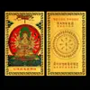 Tarjeta de Oro Madre Buda Zhun Ti, Tarjeta de Metal Bodhisattva Zhun Ti Namu, Tarjeta Protectora de Aleación de Aluminio, Decoración de Tarjeta para Funda de Teléfono de Hombres y Mujeres