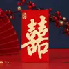 2026 Año del Caballo Bolsa Roja Creativa con Brillo Textura Escarchada Paquete Rojo para Festival de Primavera Año Nuevo Paquete de la Suerte Personalizado Al por Mayor