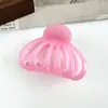 Pinza para el pelo de alta gama estilo coreano con patrón de mármol, nuevo modelo 2026, pinza de tiburón elegante y moderna para mujer, adecuada para recogidos