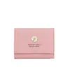 Nueva Cartera para Mujer Cartera Corta Mini Margarita Billetera Pequeña Plegable Estudiante Delgada Moda Suave Cartera Cartera