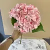 Hortensia de Tallo Único con Hojas Hortensia Artificial Boda Pequeña Floral Hortensia Arreglo Floral de Borde de Carretera Ramo de Flores Artificiales Decoración