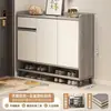 Novo Armário de Sapatos de Madeira Maciça para Entrada de Casa, Multicamadas, Montado na Parede, Corredor, Armário de Armazenamento de Grande Capacidade, Organizador, Sapateira de Varanda