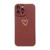 Coração Lateral Iphone14 Estampagem a Quente Coração Sólido Capa para Celular Olho de Pupila Apple 14 Adequado para Xr Furo Fino 13/7 Capa Macia