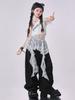 Ropa de Niña para Danza Jazz Conjunto de Moda para Niña Moderna y Cool Ropa de Actuación Infantil Ropa de Pasarela Infantil Hip-Hop Traje de Actuación para Grupo de Chicas